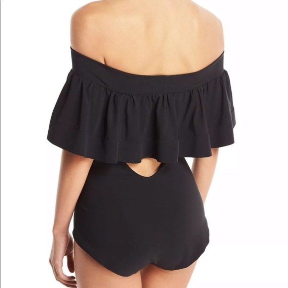 CHIARA BONI Swimsuit Off-the-shoulder black - Picture 2 of 4